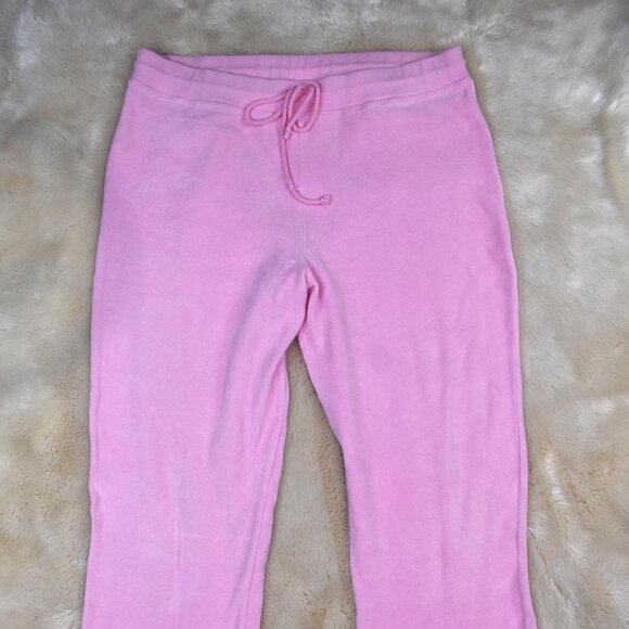 Lilly Pulitzer Terry Cloth Pink Lounge Track Set Full Zip Hoodie XL Pants L - Picture 11 of 14